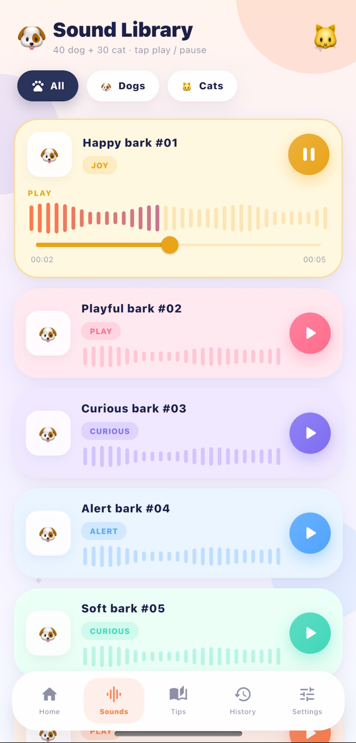 HiPaw pet sound library
